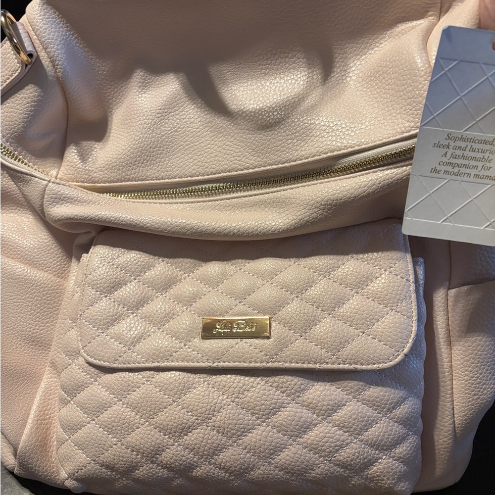 Quilted Cream Backpack